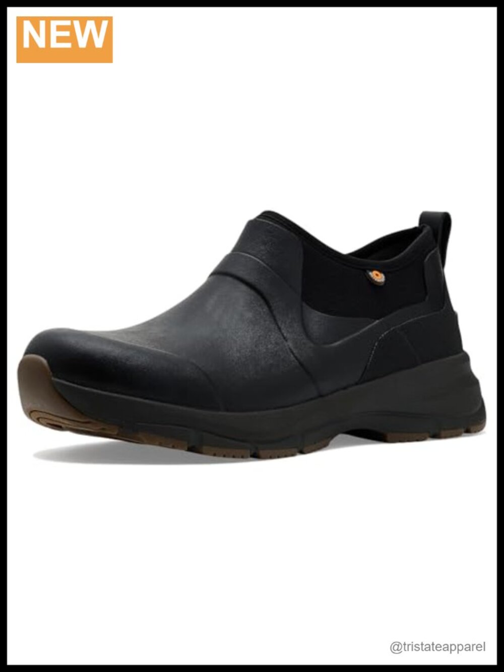 Men's Waterproof Slip-On Rain Boot Cushioned Rubber